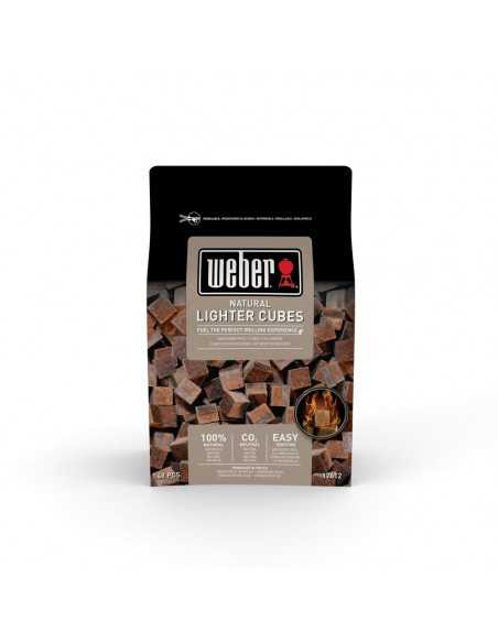 Cubetti accendifuoco Weber naturali in confezione da 48 pezzi