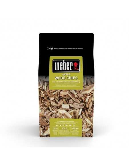 Legna per affumicatura Weber - Melo - in confezione su sfondo bianco