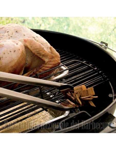 Legna per affumicatura Weber - Melo - con pollo affumicato al barbecue