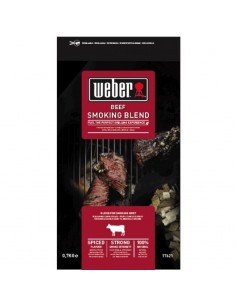 Miscela di chips per manzo Weber su fondo bianco
