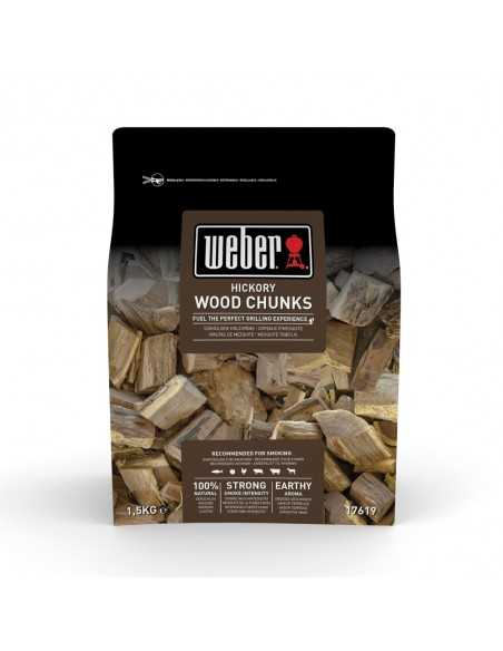 Grandi pezzi di legna di Hickory Weber