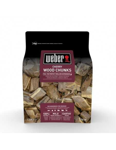 Grandi pezzi di legna di Ciliegio Weber in confezione