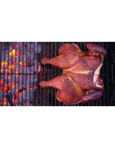 Legna per affumicatura Weber - Ciliegio - con pollo affumicato.