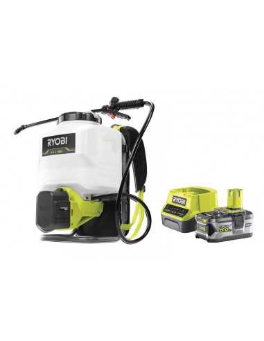 Ryobi Pompa Irroratrice a Zaino 18V + Kit energia 5.0 Ah