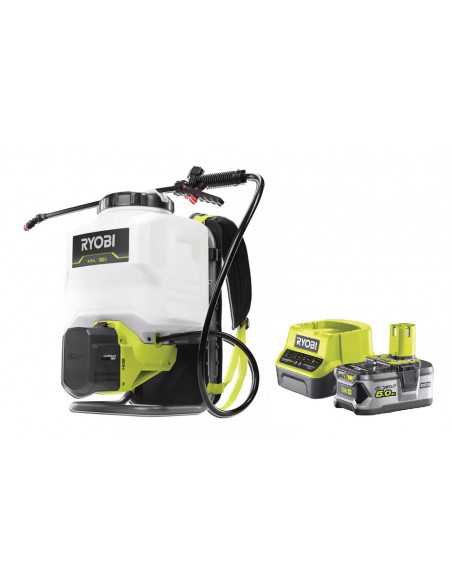 Ryobi Pompa Irroratrice a Zaino 18V + Kit energia 5.0 Ah