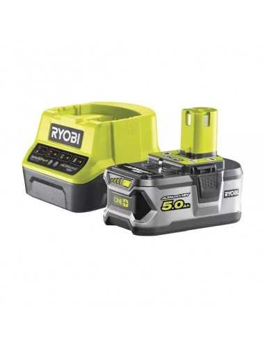 Kit Ryobi caricabatterie e batteria 18V 5,0Ah RC18120-150