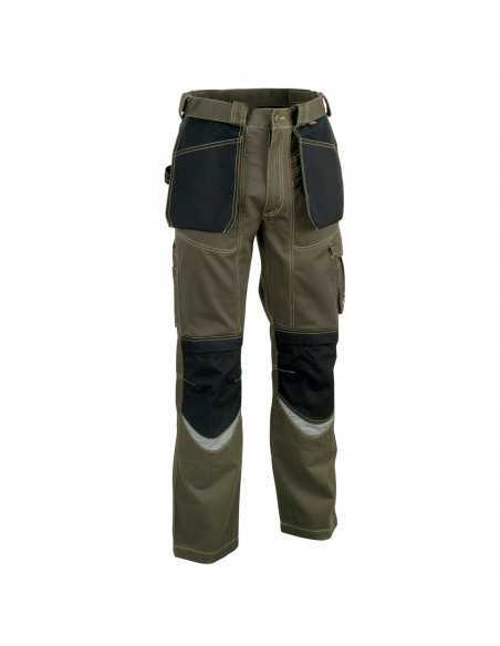 Pantalone da lavoro Cofra Carpenter V064-0-03,fango-nero