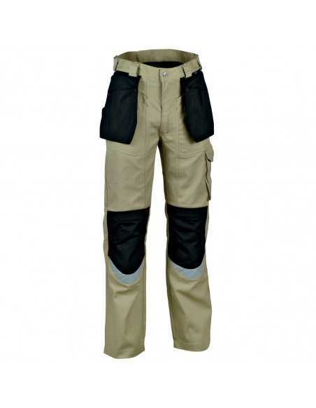Pantalone da lavoro Cofra Carpenter V064-0-00, nero-beige