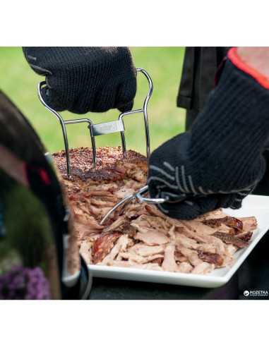 Guanti per barbecue Weber taglia L/XL su sfondo bianco